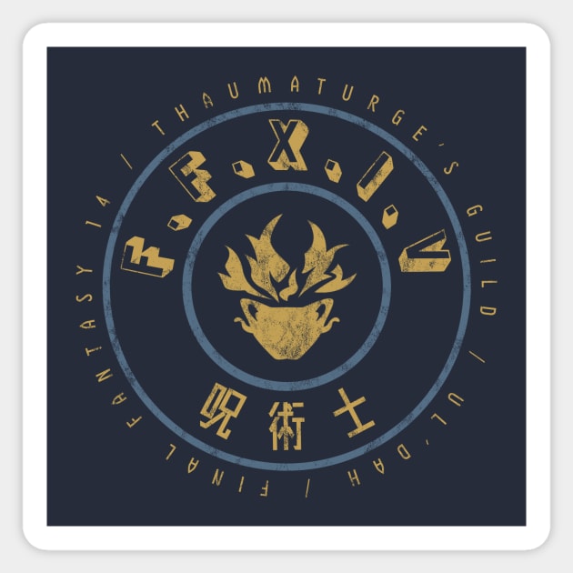 Final Fantasy XIV Thaumaturge's Guild Sticker by StebopDesigns